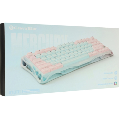 6972448924467 Игровая клавиатура/ Механическая беспроводная клавиатура Gravastar Mercury K1 Lite PM MINT фото 8