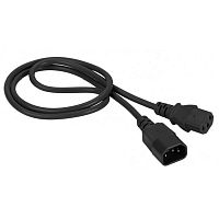 LAN-PP13/14-1.0-BK Шнур питания Lanmaster LAN-PP13/14-1.0-BK C13-С14 проводник.:3x0.75мм2 1м черный