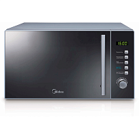 AM820CMF Микроволновая печь Midea/ 20 л. 800 Вт, тактовое управление. LED-дисплей. Цвет серебристый