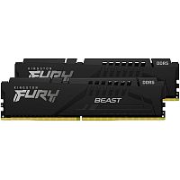 KF560C36BBE2K2-32 Память оперативная/ Kingston 32GB 6000MT/s DDR5 CL36 DIMM (Kit of 2) FURY Beast Black EXPO