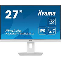 XUB2792QSU-W6 Монитор Iiyama 27" ProLite XUB2792QSU-W6 белый IPS LED 0.4ms 16:9 HDMI M/M матовая HAS Piv 250cd 178гр/178гр 2560x1440 100Hz DP WQ USB 6.1кг