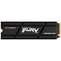 SFYRDK/2000G Твердотельный накопитель/ Kingston SSD Fury Renegade, 2000GB, M.2(22x80mm), NVMe, PCIe 4.0 x4, 3D TLC, R/W 7300/7000MB/s, IOPs 1 000 000/1 000 000, DRAM buffer 2048MB, TBW 2000, DWPD 0.55, with Heat Spreader (60 мес)