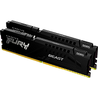 KF564C32BBEK2-32 Память оперативная/ Kingston 32GB 6400MT/s DDR5 CL32 DIMM (Kit of 2) FURY Beast Black EXPO
