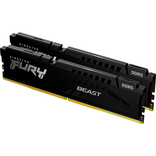 KF564C32BBEK2-32 Память оперативная/ Kingston 32GB 6400MT/s DDR5 CL32 DIMM (Kit of 2) FURY Beast Black EXPO