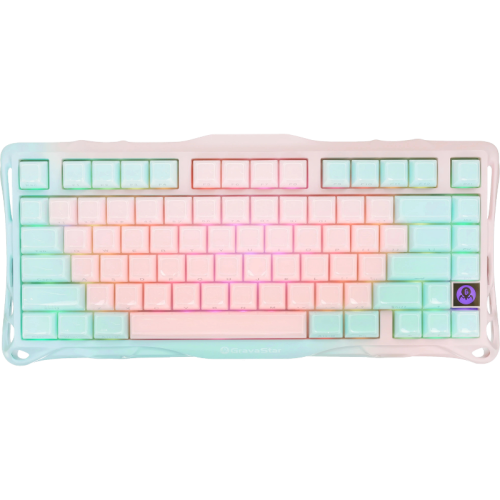 6972448924450 Игровая клавиатура/ Механическая беспроводная клавиатура Gravastar Mercury K1 Lite PM PNK