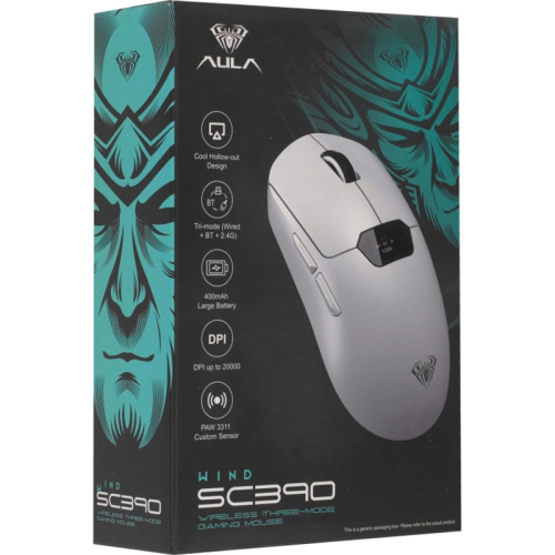 6978080505576 Игровая мышь/ Беспроводная игровая мышь AULA SC390 Белый фото 8 6978080505576 Игровая мышь/ Беспроводная игровая мышь AULA SC390 Белый фото 8