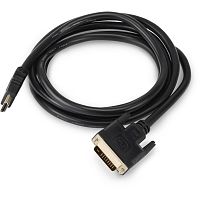 BHPRETHDMI_DVI18 Кабель аудио-видео Buro HDMI (m)/DVI-D (Dual Link) (m) 1.8м. позолоч.конт. черный (BHP RET HDMI_DVI18)