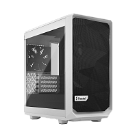 FD-C-MES2M-02 Корпус ПК без блока питания/ Case Fractal Design Meshify 2 Mini TG Clear Tint, Mini-Tower, 1x120mm + 1x140mm, 2xUSB-A 3.2 + 1xUSB 3.2 Type-C mATX, mITX, mDTX White