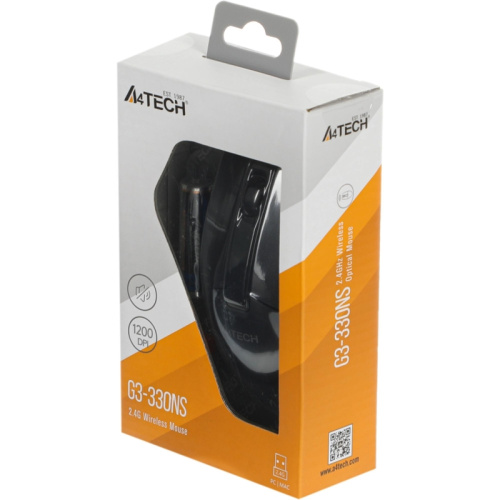 G3-330NS Мышь A4Tech G3-330NS черный оптическая 1200dpi silent беспров. USB 3but фото 18