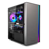 LM300ARGBBK Корпус без блока питания/ Case PCCooler LM300 ARGB BK, Mini-Tower, TG, 1x120mm ARGB, 1xUSB-A 3.0 + 2xUSB-A 2.0, mATX, mITX Black