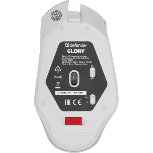 52513 Мышь DEFENDER USB OPTICAL WRL GLORY GM-514 WHITE 52513 фото 10 52513 Мышь DEFENDER USB OPTICAL WRL GLORY GM-514 WHITE 52513 фото 10
