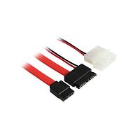 GC-ST302 Комплект кабелей Slim SATA GCR Slim SATA 13pin / SATA II до 3Gbps 7pin / Molex 4pin 50см