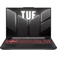 90NR0QF3-M001T0 Ноутбук/ ASUS TUF A16 FA607NUQ-RL024 16"(1920x1200 (матовый, 144Hz) IPS)/AMD Ryzen 7 170(3.2Ghz)/16384Mb/512PCISSDGb/noDVD/Ext:nVidia GeForce RTX4050(6144Mb)/Cam/BT/WiFi/56WHr/war 1y/2.2kg/Mecha Gray/DOS