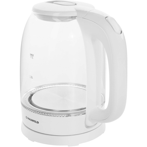 MGK-613WH Чайники MAUNFELD/ Чайник, 2200 Вт, 1.7 л., стекло, белый фото 3
