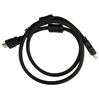 HDMI-V1.4-1MC Кабель аудио-видео Buro HDMI (m)/HDMI (m) 1м. феррит.кольца позолоч.конт. черный (HDMI-V1.4-1MC)