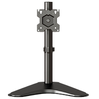 ONKROND101FSBLACK Кронштейн для монитора ONKRON/ 10-32" макс. 100*100, настольная подставка, наклон -85º+45º поворот 360º, вылет от основание 0-113мм, макс.перемещение по вертикали 200-380мм, нагрузка 10кг, портрет/альбом ориентиция