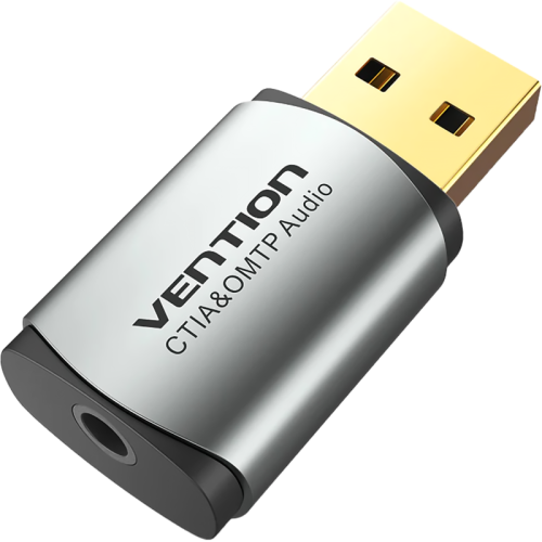 CDLH0 Внешняя звуковая карта Vention USB Серая CDLH0 Внешняя звуковая карта Vention USB Серая