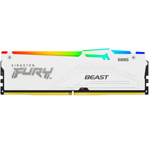 KF556C40BWA-32 Память оперативная/ Kingston 32GB 5600MT/s DDR5 CL40 DIMM FURY Beast White RGB XMP