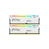 KF560C30BWEAK2-32 Память оперативная/ Kingston 32GB 6000MT/s DDR5 CL30 DIMM (Kit of 2) FURY Beast White RGB EXPO