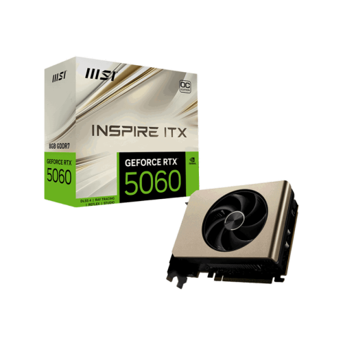 RTX50608GINSPIREITXOC Видеокарта/ GeForce RTX 5060 8G INSPIRE ITX OC