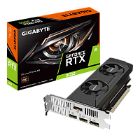 GV-N3050OC-6GL Видеокарта/ VGA GIGABYTE NVIDIA GeForce RTX 3050 OC Low Profile 6G 6GB, GDDR6/96-bit, PCIe 4.0, 2xHDMI 2.1, 2xDP, 1.8-slot