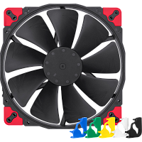 NF-A20PWMchromax.black.swap Кулер для корпуса/ Case Cooler Noctua NF-A20 PWM chromax.black.swap (200x200x30mm, 4-pin PWM, 86.46CFM, 18.1dBA, 800RPM, Black)