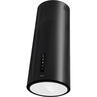 Ford39IslaSensorLEDBlack Вытяжка MAUNFELD/ Цилиндр, островная, 1200 м3/ч, 3 скорости, 65 дБ, сенсорное управление, LED, таймер, 39 см, Угольный фильтр CF0042F (приобретается отдельно), Цвет: черный