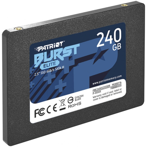 PBE240GS25SSDR Твердотельный накопитель Patriot SATA-III 240GB PBE240GS25SSDR Burst Elite 2.5" [PBE240GS25SSDR] фото 4
