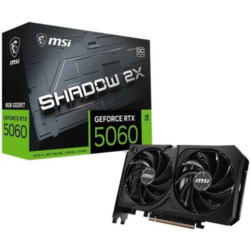 GeForceRTX50608GSHADOW2XOCMAX Видеокарта/ GeForce RTX 5060 8G SHADOW 2X OC MAX фото 5