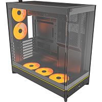 HS02PROBLACK Корпус Montech HS02 PRO черный без БП ATX 4x140mm 2xUSB3.0 audio bott PSU