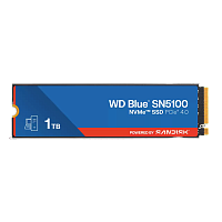 WDS100T5B0E Твердотельные накопители/ WD SSD Blue SN5100, 1000GB, M.2(22x80mm), NVMe, PCIe 4.0 x4, TLC, R/W 7100/6700MB/s, TBW 600, DWPD 0.3 (12 мес.)