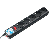 SPG5-C5 Фильтр-удлинитель Power Cube 5,0 м 5 розеток (черный графит) 10А/2,2кВт/ Surge protector Power Cube 5.0 m 5 outlets (Black graffite) 10A / 2.2kW