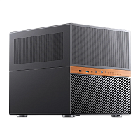 N6black Корпус без блока питания/ Case JONSBO N6, Mini-Tower, 2x120mm, 1xUSB-A 3.0 + 1xUSB-C 3.2, mATX, mITX Black