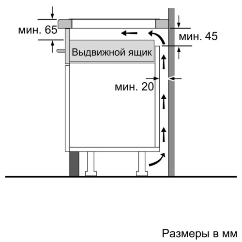 Индукционная,  60 см, индукция, скошенный край, сенсорное управление, черный фото 10