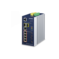 IGS-5225-4UP1T2S коммутатор/ PLANET IP30 Industrial L2+/L4 4-Port 60W 1000T Ultra PoE+ 1-Port 1000T + 2-port 100/1000X SFP Full Managed Switch (-40 to 75 C, dual redundant power input on 48~56VDC terminal block, DIDO, ERPS Ring Supported, 1588)