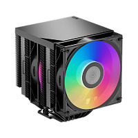 RT620ProTCARGBBK Кулер для процессора/ CPU Cooler PCCooler RT620Pro TC ARGB BK (265W, 4-pin PWM, 157.5mm, Al/Cu, 6x6mm, 2x120mm, 73.32CFM, 34.9dBA, 2200RPM, S: 1851/1700/1200/115X, AM5/AM4, black)