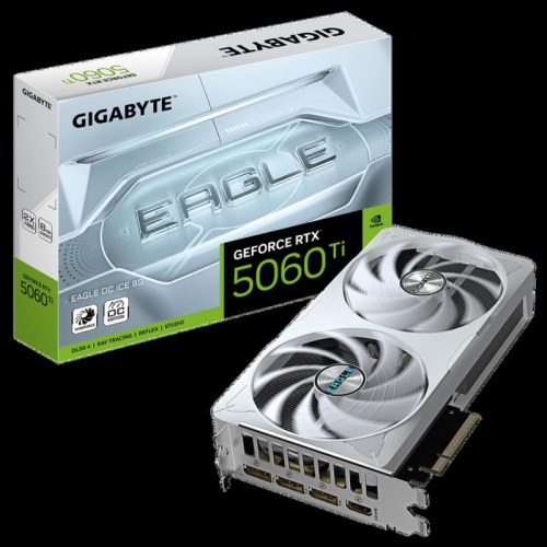 GV-N506TEAGLEOCICE-8GD Видеокарта PCIE16 RTX5060TI 8GB GV-N506TEAGLEOC ICE-8GD GIGABYTE GV-N506TEAGLEOCICE-8GD Видеокарта PCIE16 RTX5060TI 8GB GV-N506TEAGLEOC ICE-8GD GIGABYTE