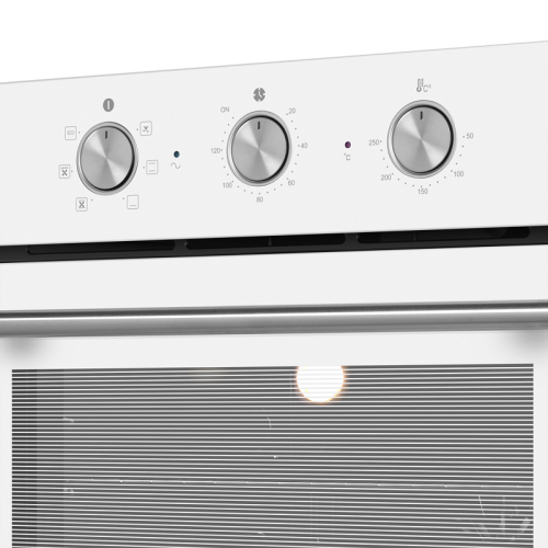 OEF606WH Шкаф духовой электрический HOMSair/ электрический, встраиваемый, механическое управление, 60 л., конвекция, гриль, таймер, белый фото 5