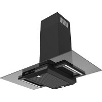 KHC90925SGB Вытяжка KORTING/ Вытяжка KORTING, купольная, 90 см, 950 м3/ч, сенсорное управление, таймер, LED освещение, угольный фильтр KIT 0281 (опция), уровень шума 54 дБ, цвет черный, дымчатое стекло