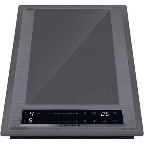 Индукционная варочная панель/ Индукция, домино, Flex Zone и Booster, слайдерное управление, графит фото 2