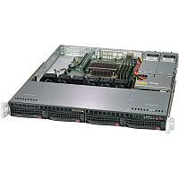 SYS-5019C-MR Серверная платформа/ Supermicro SERVER SYS-5019C-MR (X11SCM-F, 813MFTQC-R407CB) (1U,single H4 LGA 1151 E-2100/E-2200, C246, 4xDDR4 UDIMM, 4 x hs3.5" SATA3, 1 M.2, 2x1GbE , 1+1 400W)