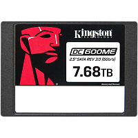 SEDC600ME/7680G Твердотельный накопитель/ Kingston SSD DC600M, 7680GB, 2.5" 7mm, SATA3, 3D TLC, R/W 560/530MB/s, IOPs 94 000/34 000, TBW 14016, DWPD 1 (12 мес)