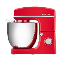 MF-432R Миксер планетарный MAUNFELD/ Миксер планетарный, мощность 1500 Вт, объем чаши 10 л, 3 насадки, импульсный режим, крышка, планетарное смешивание, цвет красный