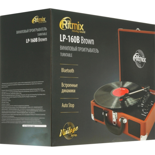 4610121100488 Проигрыватель для винила/ Виниловый проигрыватель RITMIX LP-160B Коричневый фото 8 4610121100488 Проигрыватель для винила/ Виниловый проигрыватель RITMIX LP-160B Коричневый фото 8