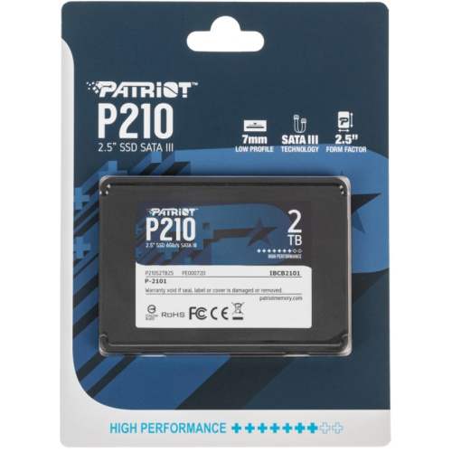 P210S2TB25 Твердотельный накопитель Patriot SATA-III 2TB P210S2TB25 P210 2.5" [P210S2TB25] фото 7