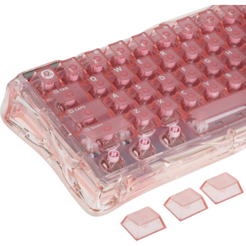 6972448924481 Игровая клавиатура/ Клавиатура с магнитными свичами Gravastar Mercury V60 XTAL PNK фото 9 6972448924481 Игровая клавиатура/ Клавиатура с магнитными свичами Gravastar Mercury V60 XTAL PNK фото 9