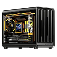 D33Black Корпус без блока питания/ Case JONSBO D33, Mini-Tower, TG, no fan, 2xUSB-A 3.0 + 1xUSB-C 3.2, mATX, mITX Black