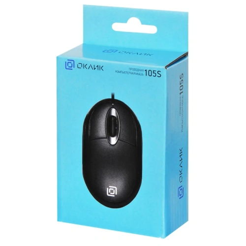 400941 Мышь Oklick 105S черный оптическая 800dpi USB для ноутбука 3but (400941) фото 6 400941 Мышь Oklick 105S черный оптическая 800dpi USB для ноутбука 3but (400941) фото 6