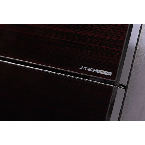 SJXP59PGRD Холодильник Sharp/ Холодильник Sharp, ВхШхГ 1850х800х735 мм, отдельностоящий, No Frost. A+ Красное стекло фото 4