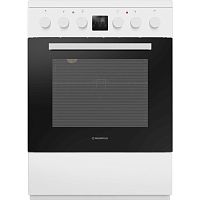 MEC67CW08TD Плита электрическая MAUNFELD/ Электрическая стеклокерамическая плита, 60 см, Варочная поверхность стеклокерамика, духовка электро, 9 функция, 59 л, дисплей, цвет белый